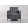 Knollê çermê Grey Sofa